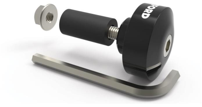 OXFORD M003-23 závažie riadidiel Bar Ends 1 s redukciou pre vnútorný priemer 13 a 18 mm