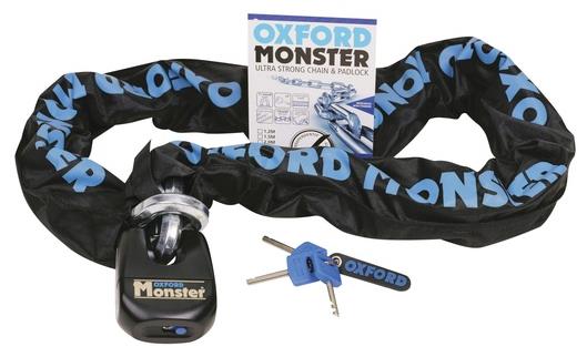 OXFORD reťazový zámok na motocykel Monster 120 cm