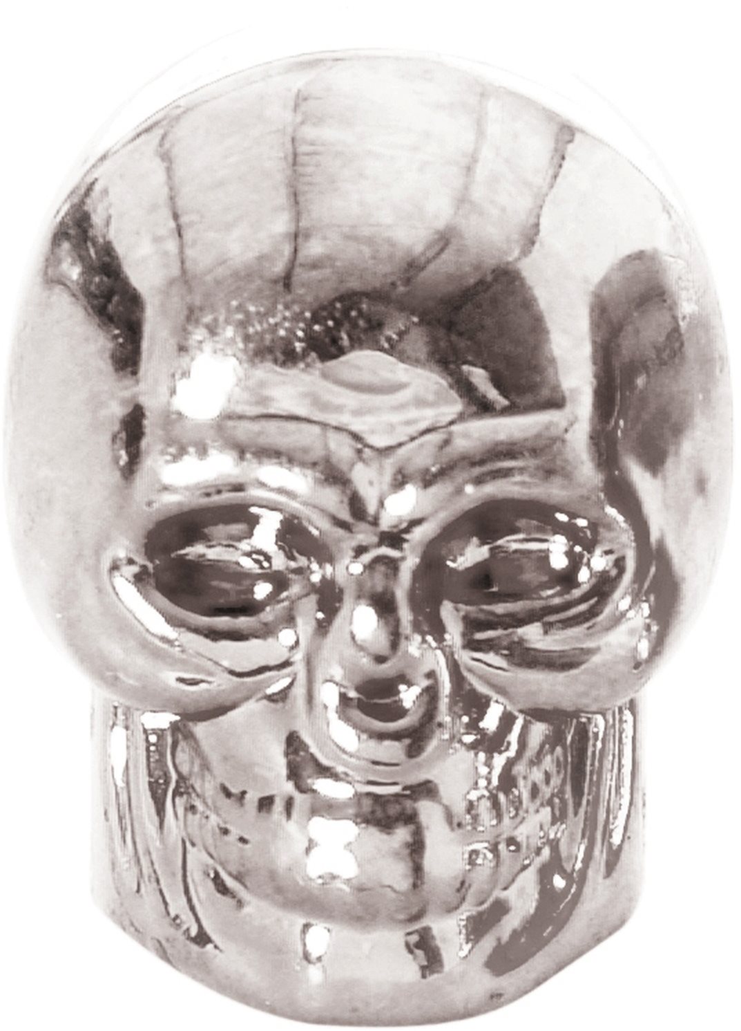 OXFORD kovové čiapočky ventilov Skull, (strieborné)