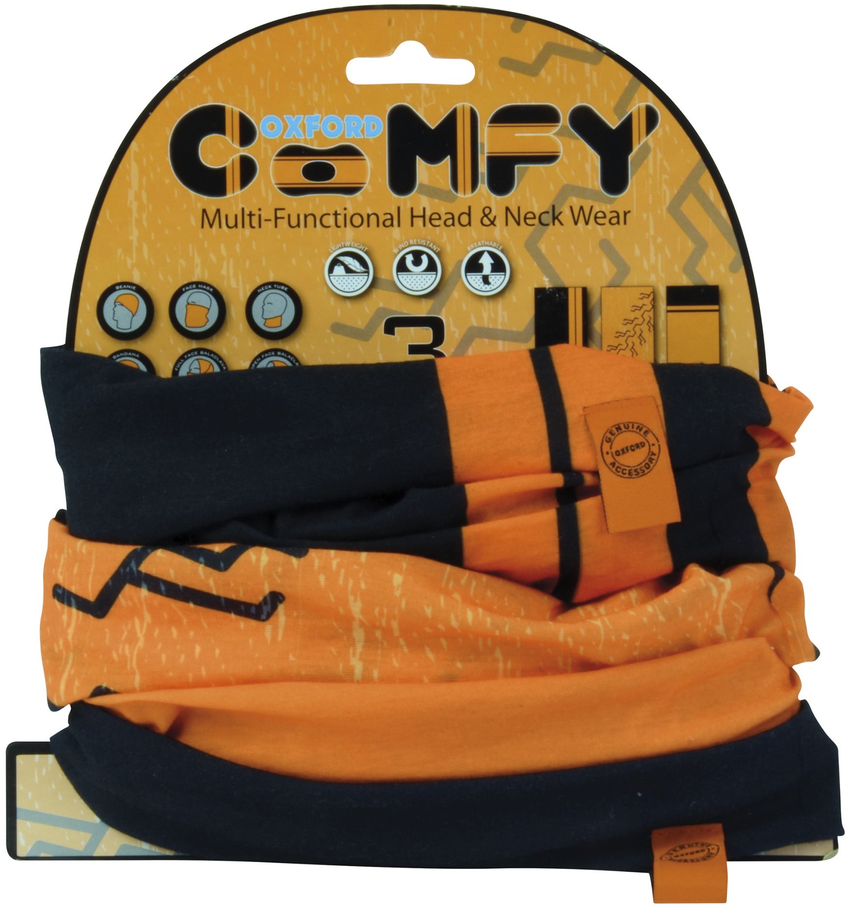 OXFORD nákrčníky Comfy Harley Davidson colors, (sada 3 ks)