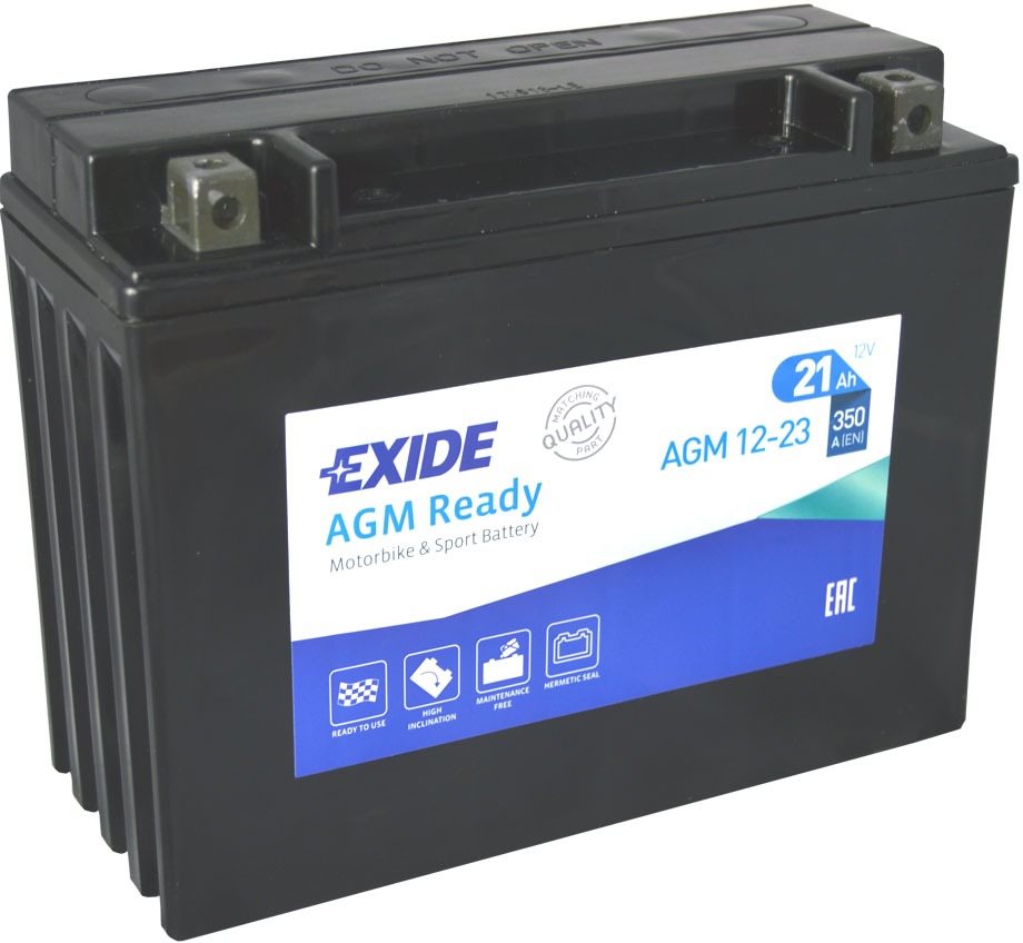 EXIDE BIKE Factory Sealed 21 Ah, 12 V, AGM12-23 (YTX24HL-BS)