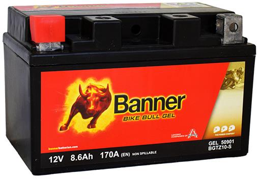 Banner Bike Bull GEL 50901 / BGTZ10-S, 12 V - 8.6 Ah (YTZ10S)
