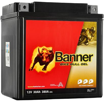 Banner Bike Bull GEL 53001 / BGTX30-3, 12 V - 30 Ah (YIX30L-BS)