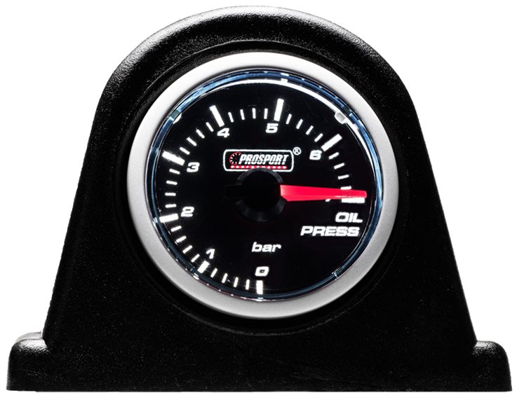 PROSPORT Smoke Lens prídavný ukazovateľ tlaku oleja 0 – 7 bar s dymovým prekrytím