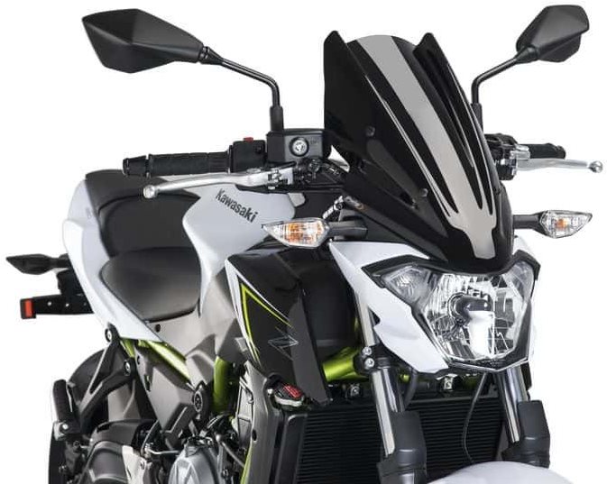 PUIG NEW. GEN TOURING čierne pre KAWASAKI Z 650 (2017 – 2019)