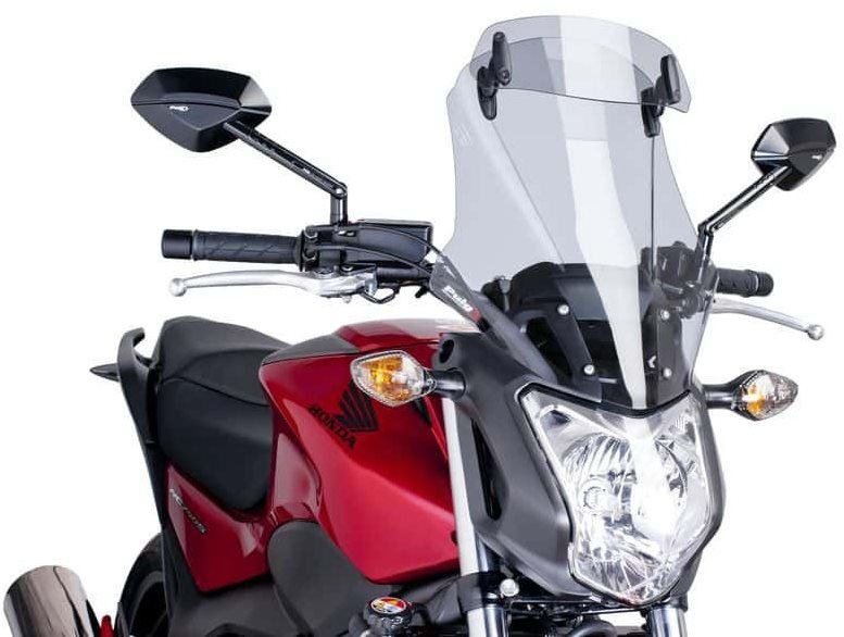 PUIG TOURING s prídavným plexi dymové pre HONDA NC 750 S (2014 – 2019)