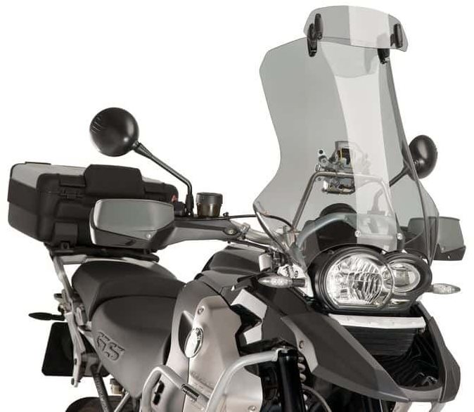 PUIG prídavné plexi na motorku nastaviteľné clip-on dymové pre SUZUKI DL 650 V-Strom (2019)