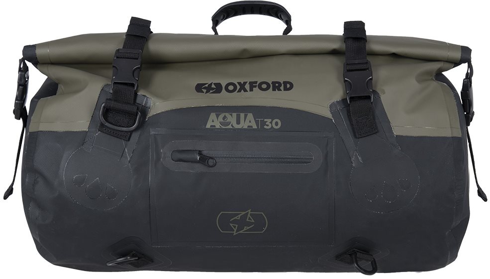 OXFORD Vodotesný vak Aqua T-30 Roll Bag (khaki/čierny objem 30 l)