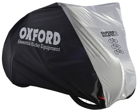 OXFORD - Plachta pre tri bicykle Aquatex (čierna/strieborná)