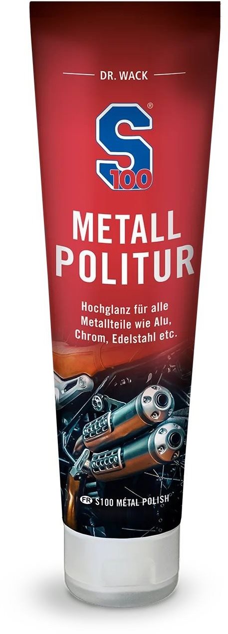 S100 Leštenka na chróm, hliník a kovové povrchy – Metallpolitur 100 ml