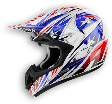AIROH JUMPER ATTACK JAT38 – cross tricolor jet prilba XL