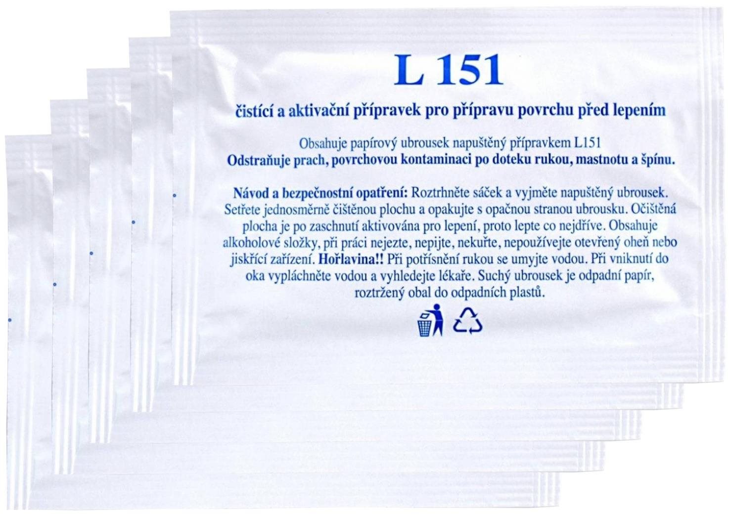 SEFIS L151 čistiaci a aktivačný obrúsok 5 ks