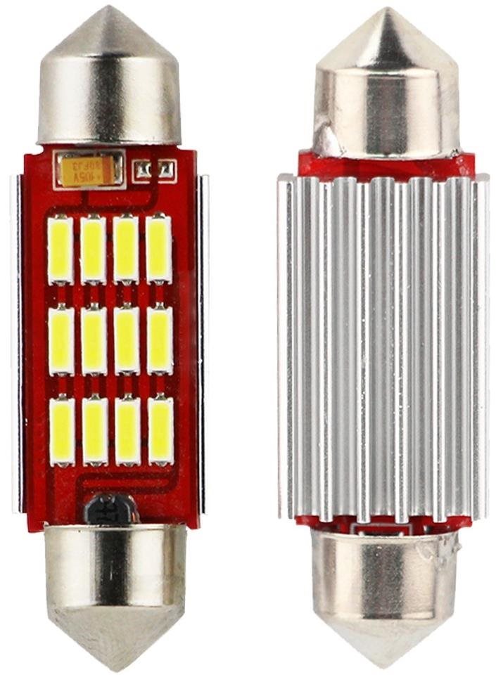 SEFIS LED žiarovka sufit 39 mm 12 V 12SMD CANBUS