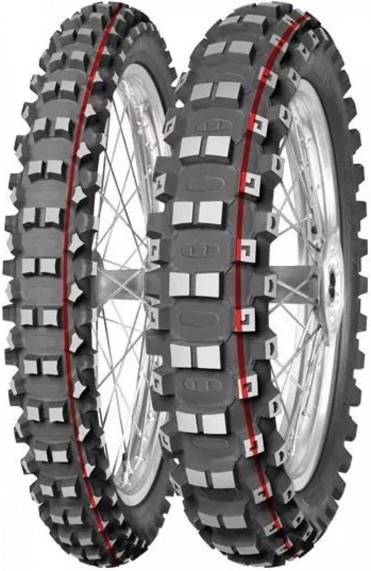 Mitas Terra Force-MX Medium/Hard 60/100/12 TT, F, červ. + zel. pruh 36 J