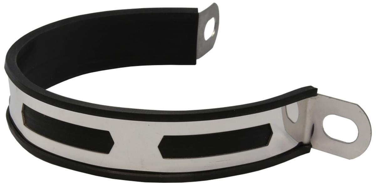 M-Style sťahovacia objímka na výfuk chróm 90 mm