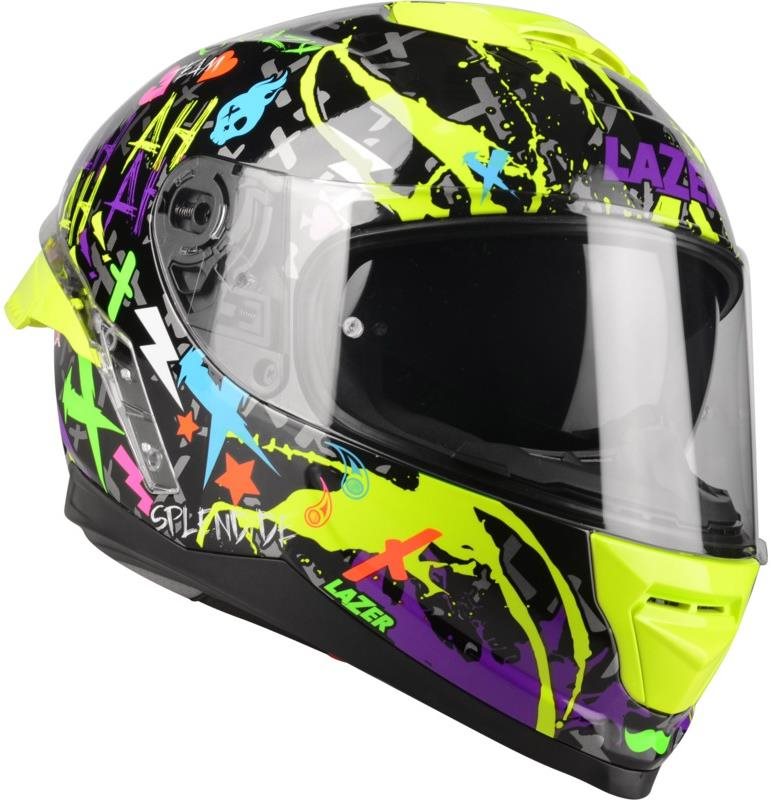 LAZER Rafale SR Crazy (čierna/fialová/fluo zelená, veľ. 2XL)