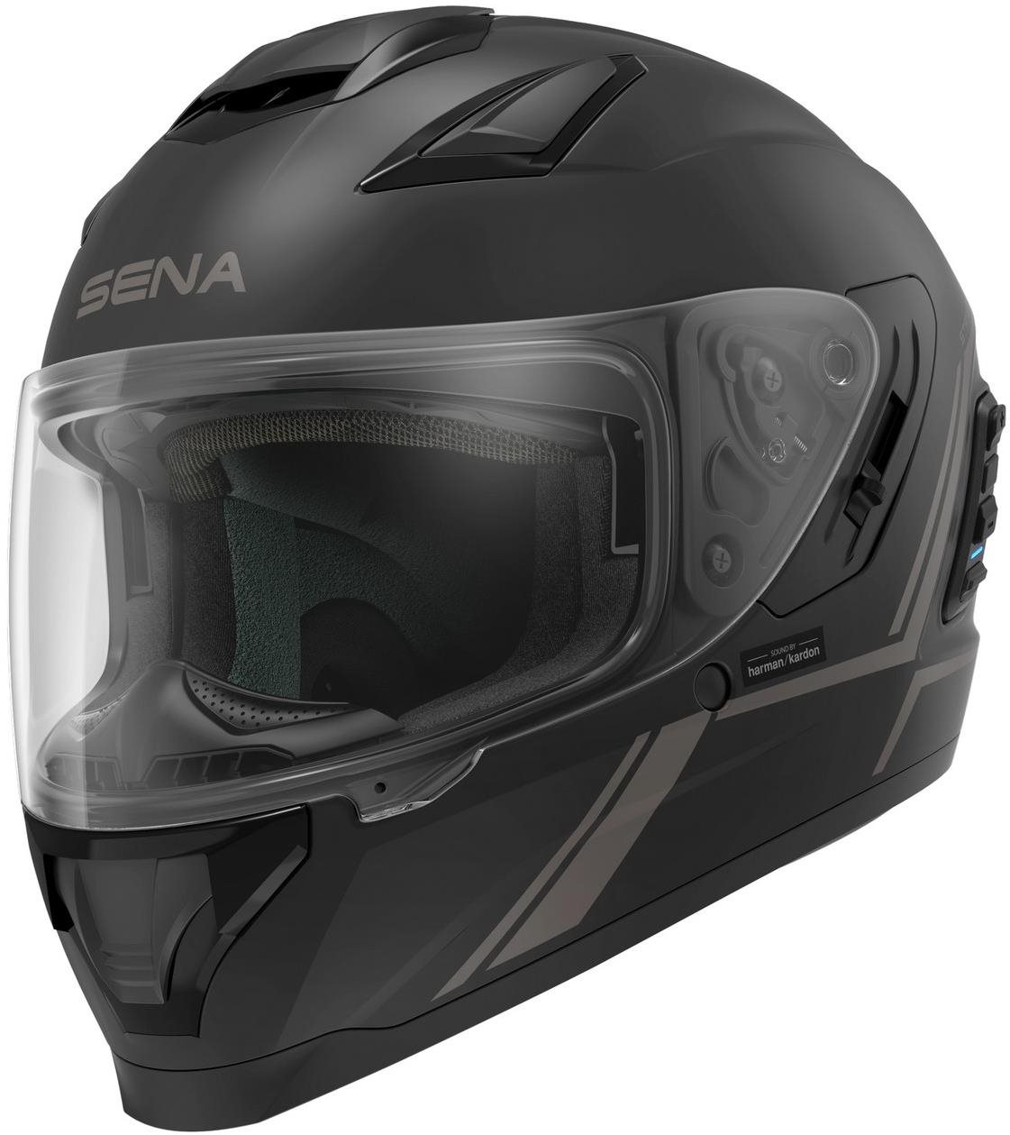 SENA prilba s Mesh headsetom Stryker, (matná čierna veľkosť M)