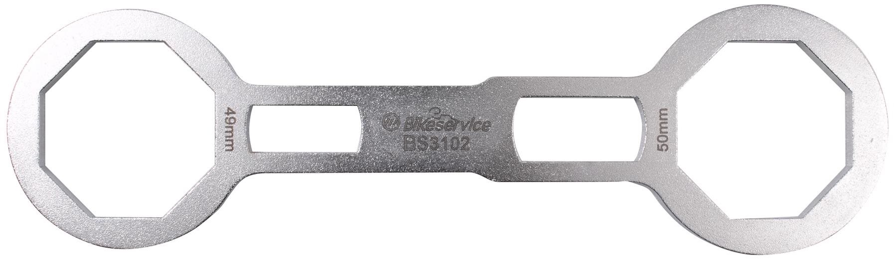 BIKESERVICE uzavretý osemhranný kľúč na prednú vidlicu (49 × 50 mm)