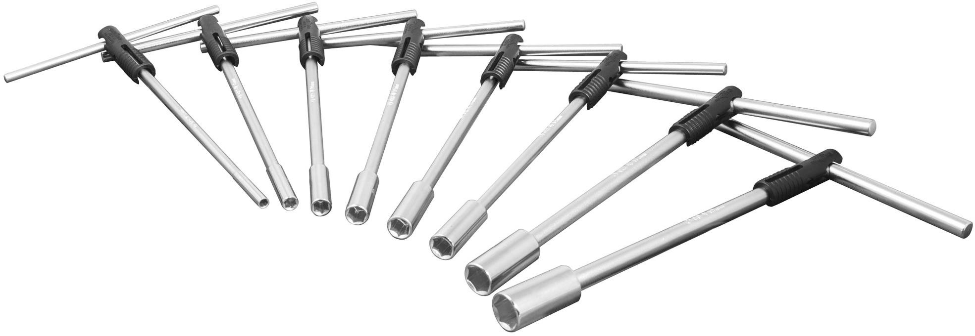 BIKESERVICE súprava 8× T- kľúčov dĺžka 300 mm (6, 8, 10, 12, 13, 14, 17, 19)