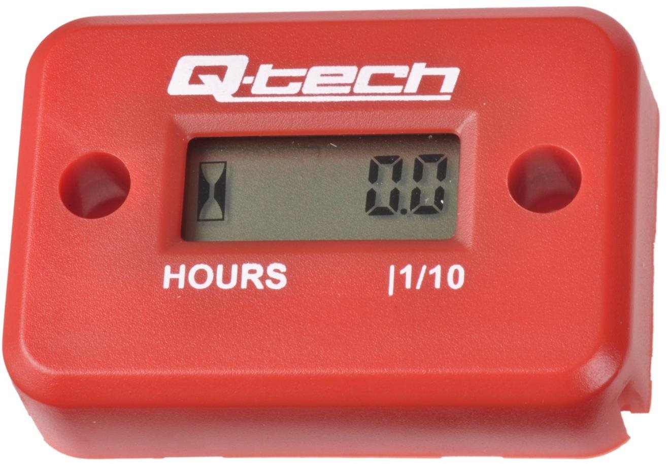 Q-TECH merač motohodín, (červený)