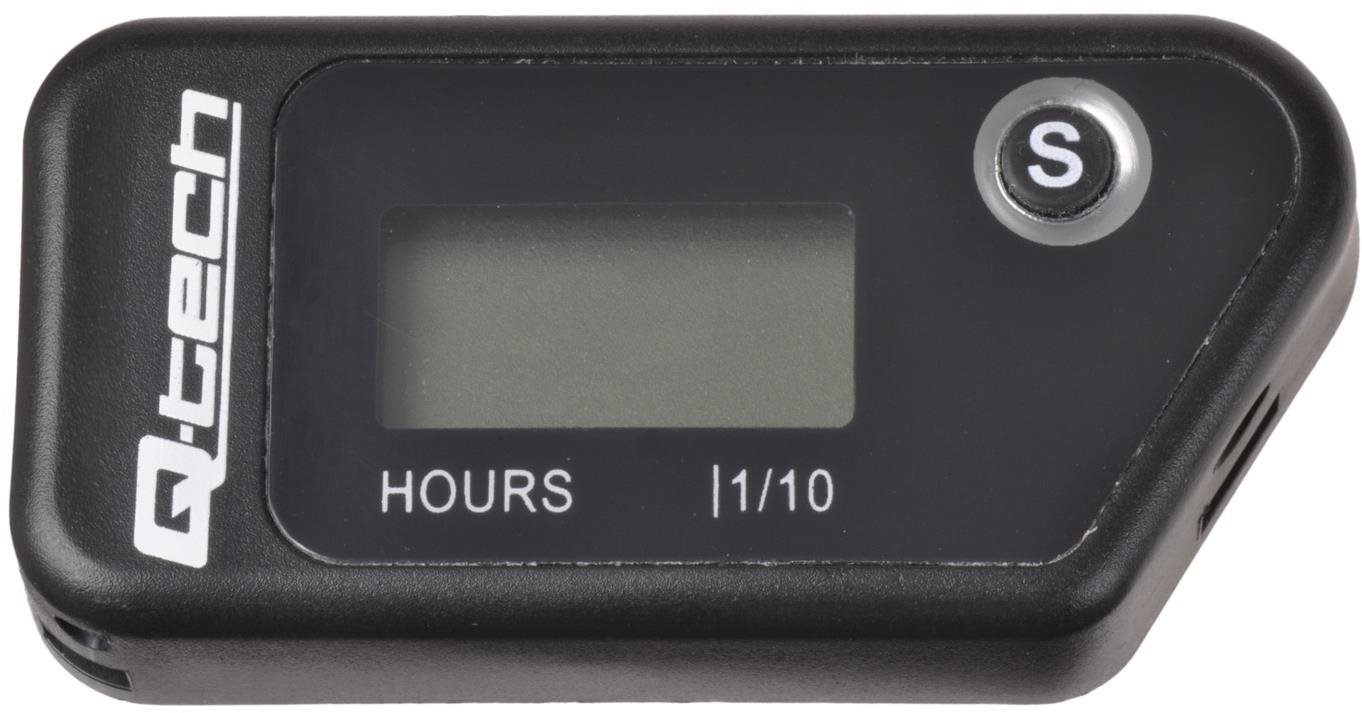 Q-TECH merač motohodín bezdrôtový s nulovateľným počítadlom, (čierny)