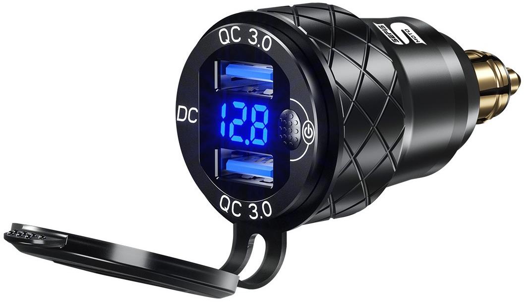 SEFIS 2× USB zásuvka – nabíjačka DIN HELLA QC 3.0 USB-A