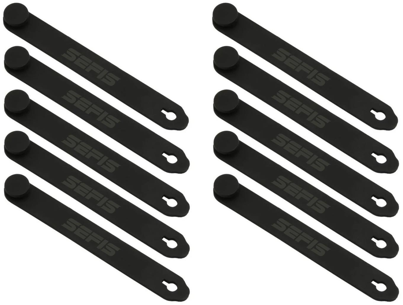 SEFIS sťahovacie gumy na hadice a lanká 75 mm 10 ks