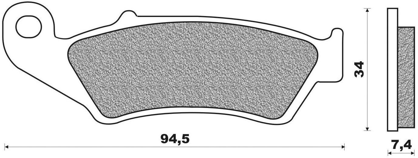 NEWFREN brzdové doštičky (zmes OFF ROAD DIRT RACE SINTERED) (2ks) M502-417