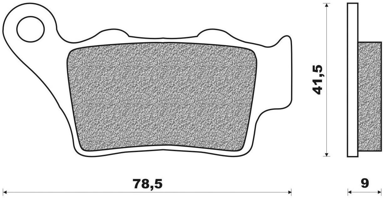 NEWFREN brzdové doštičky (zmes OFF ROAD DIRT RACE SINTERED) (2ks) M502-419