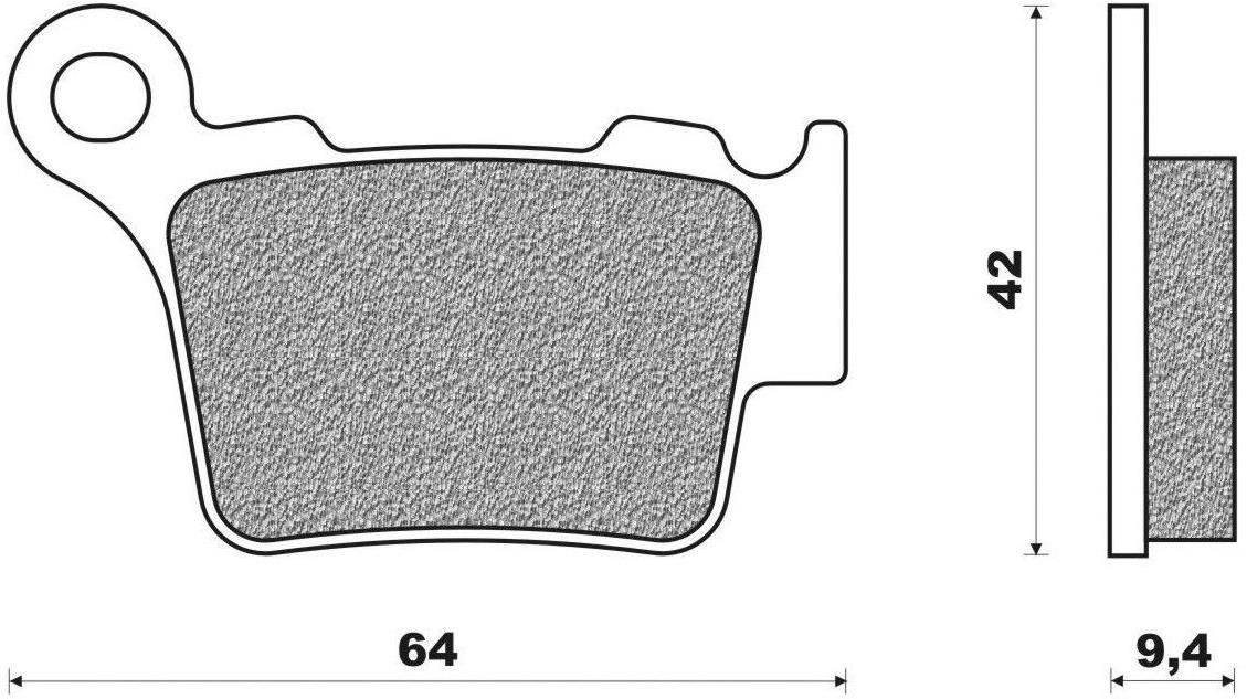 NEWFREN brzdové doštičky (zmes OFF ROAD DIRT RACE SINTERED) (2ks) M502-425