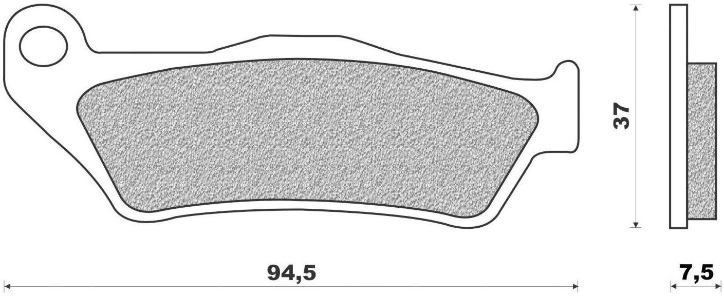 NEWFREN brzdové doštičky (zmes OFF ROAD DIRT RACE SINTERED) (2ks) M502-470