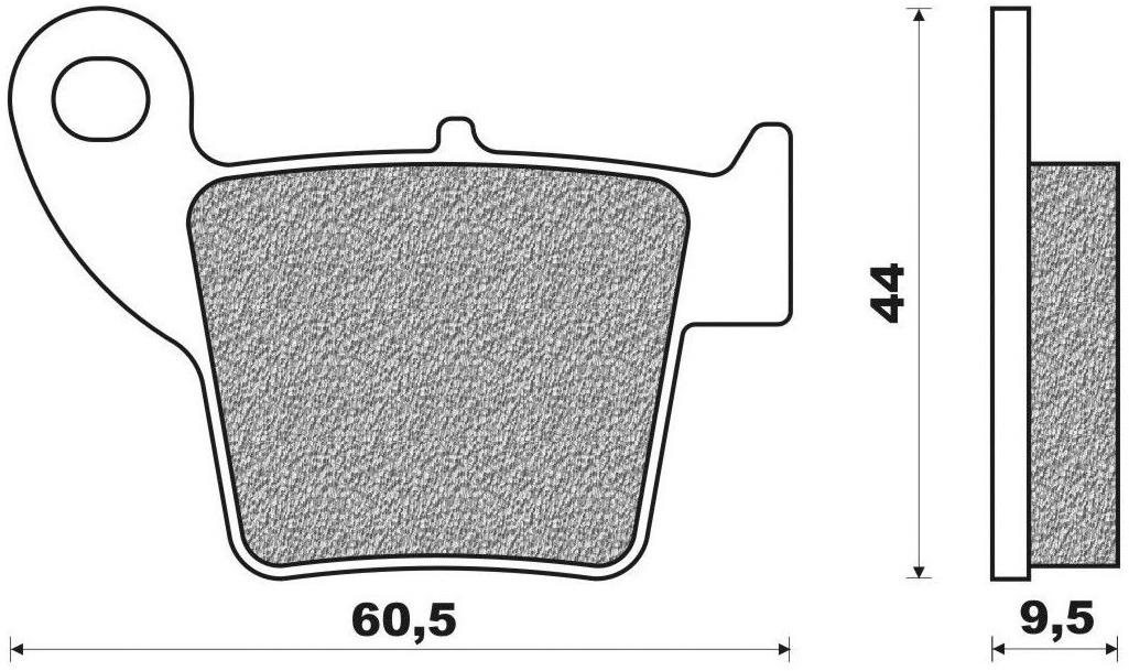 NEWFREN brzdové doštičky (zmes OFF ROAD DIRT RACE SINTERED) (2ks) M502-700