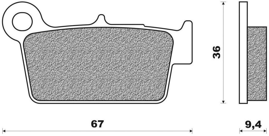 NEWFREN brzdové doštičky (zmes OFF ROAD DIRT RACE SINTERED) (2ks) M502-709