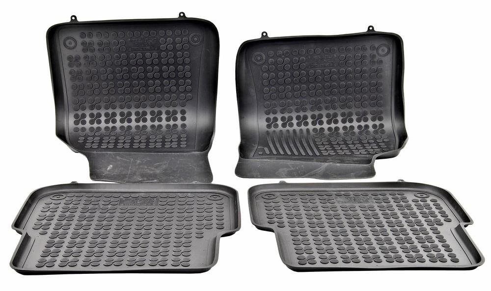ACI AUDI A6 04 – 06 gumové koberčeky čierne s vyšším okrajom (súprava 4 ks)