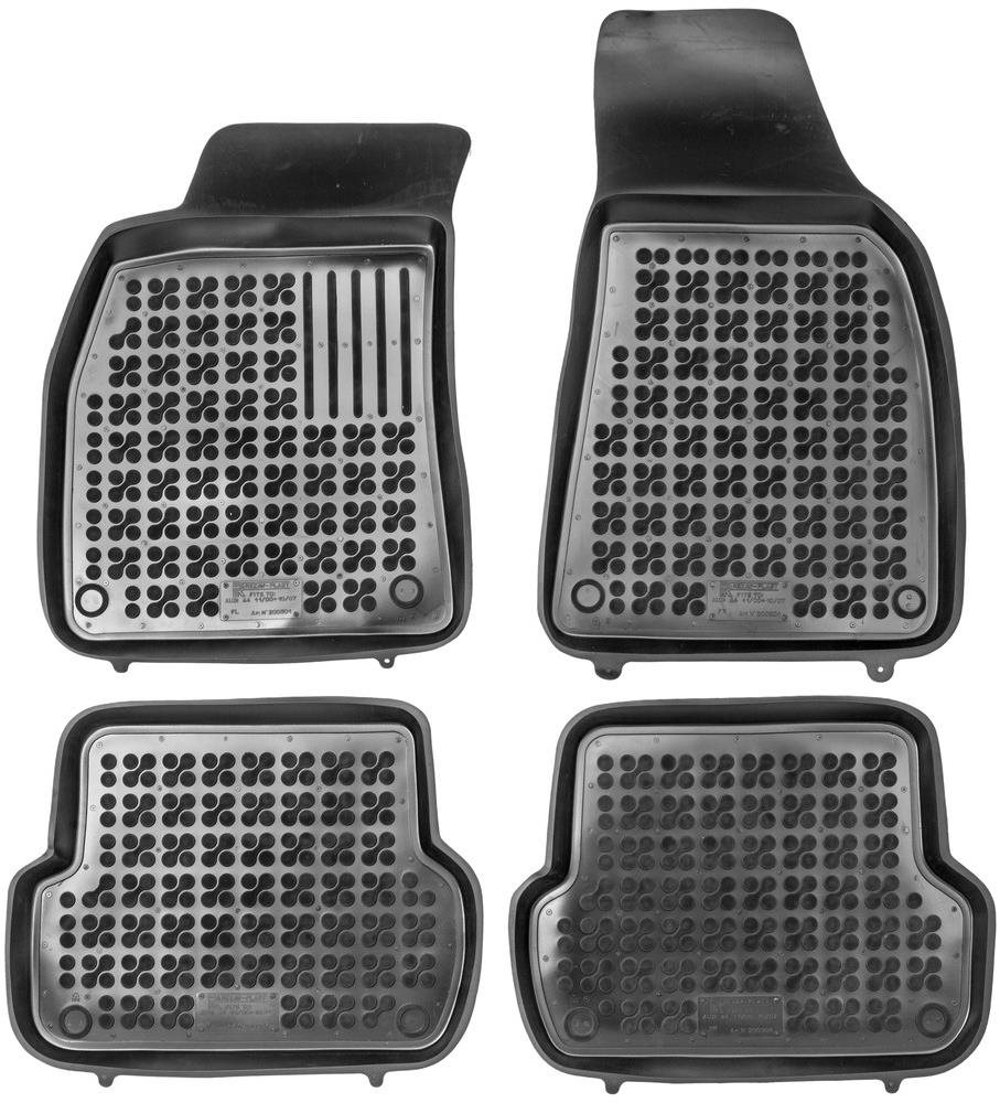 ACI AUDI A4 00 – 04 gumové koberčeky čierne s vyšším okrajom (súprava 4 ks)