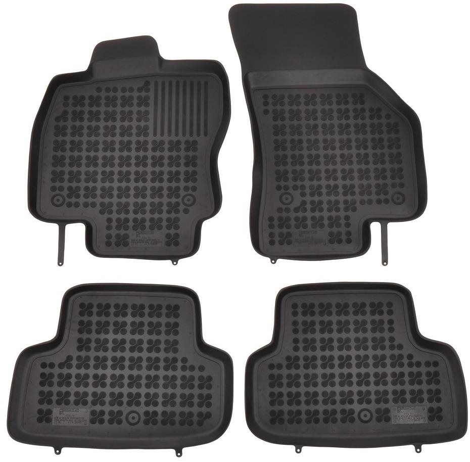 ACI AUDI A3 12-gumové koberčeky čierne s vyšším okrajom (4 / 5-dv., súprava 4 ks)