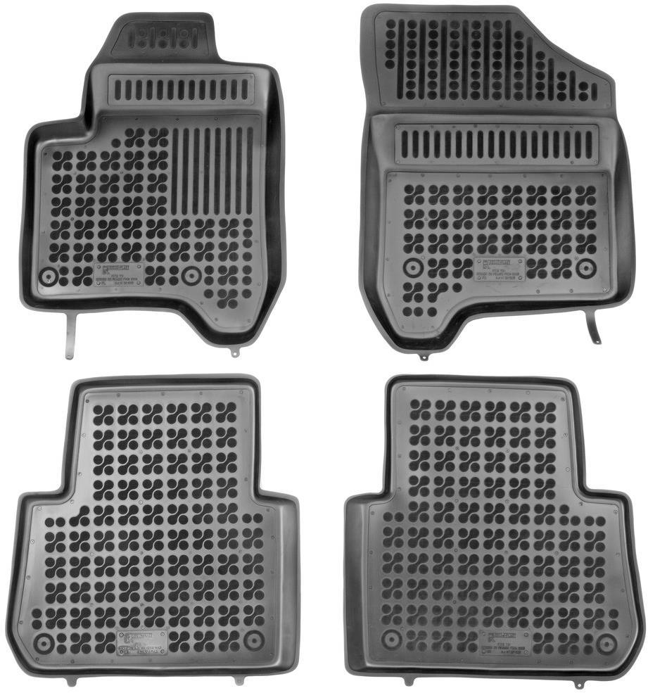 ACI CITROEN C3, 09- gumové koberčeky čierne s vyšším okrajom (súprava 4 ks)