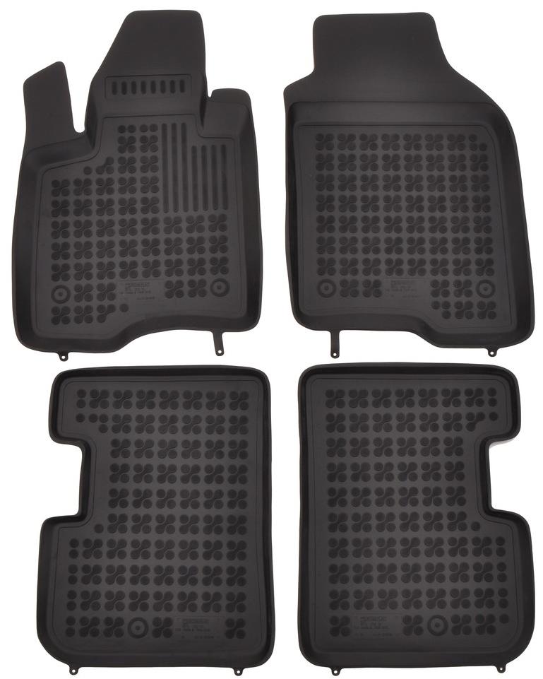 ACI FIAT Panda 12- gumové koberčeky čierne s vyšším okrajom (súprava 4 ks)