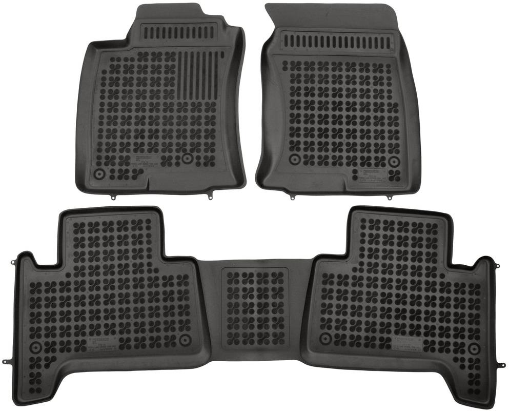 ACI TOYOTA Land Cruiser 02- gumové koberčeky čierne s vyšším okrajom (súprava 3 ks)