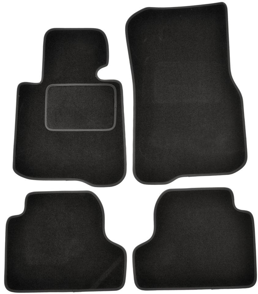 ACI BMW 4 F32, 13- textilné koberčeky čierne EXCLUSIVE coupe / cabrio (súprava 4 ks)