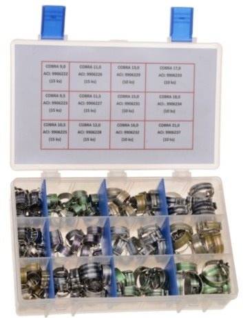ACI sada bezskrutkových spôn (150 ks) NORMACLAMP COBRA