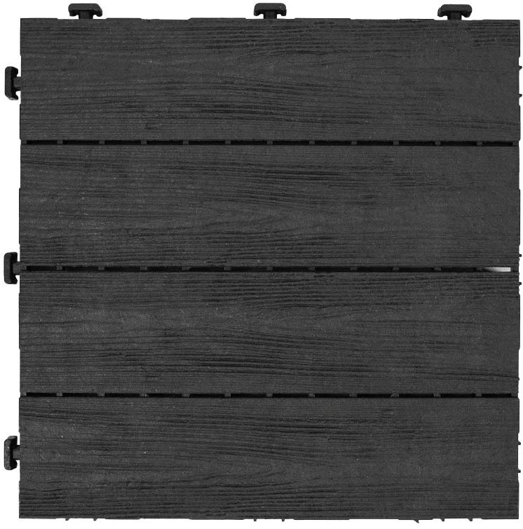 MULTY HOME Dlaždice ARISTA Wood 30 × 30 cm, sivá, gumová