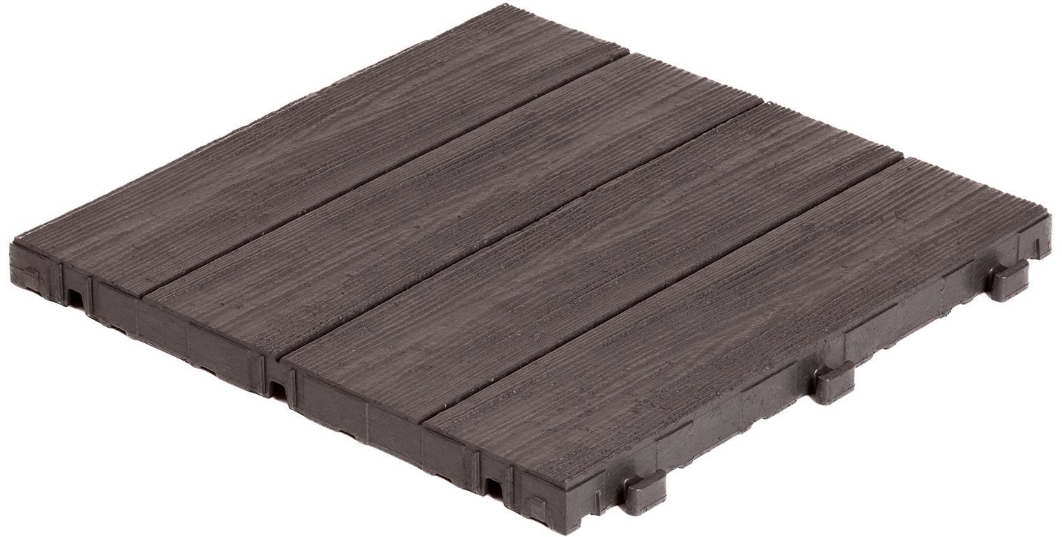 MULTY HOME Dlaždice ARISTA Wood 30 × 30 cm, hnedá, gumová