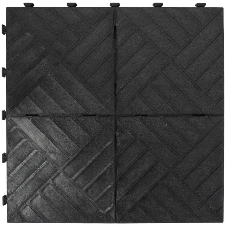 MULTY HOME Dlaždica EXTREME SOLID 45 × 45 cm, čierna, gumová