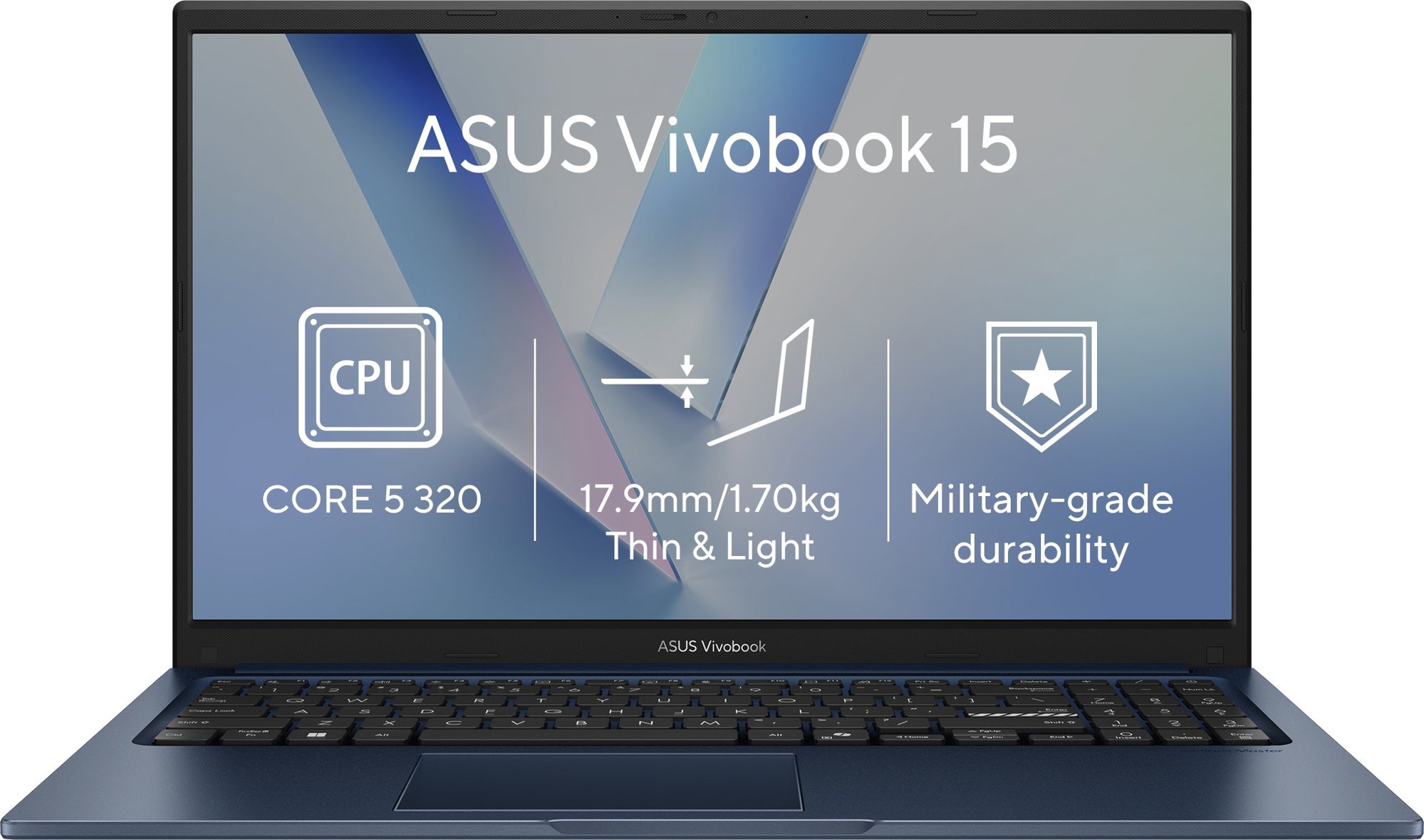 ASUS Vivobook 15 X1504MA-BQ048WZ Quiet Blue (bez adaptéra)