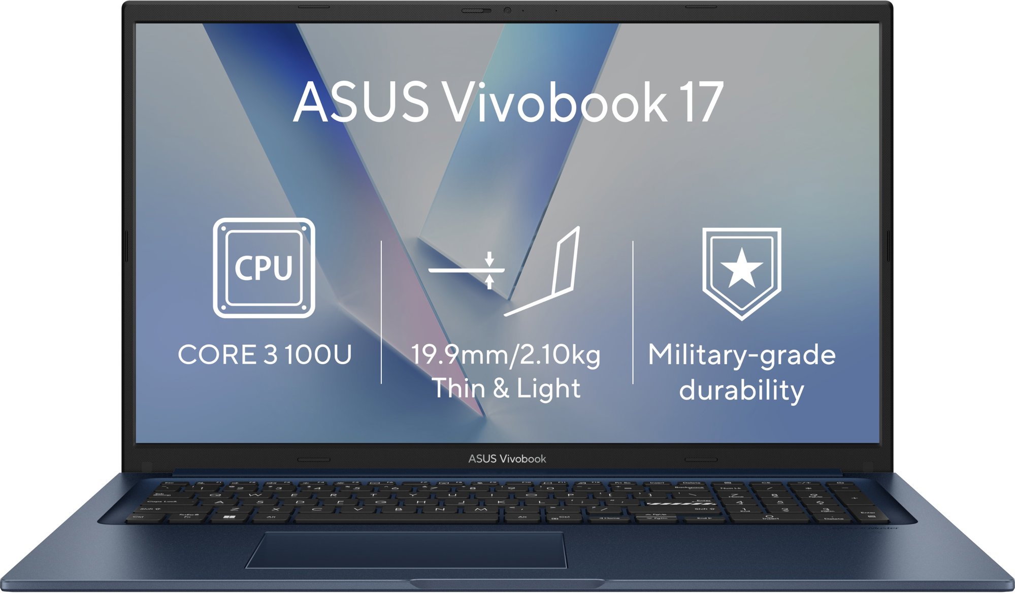 ASUS Vivobook 17 X1704VA-AU986Z Quiet Blue (bez adaptéra)