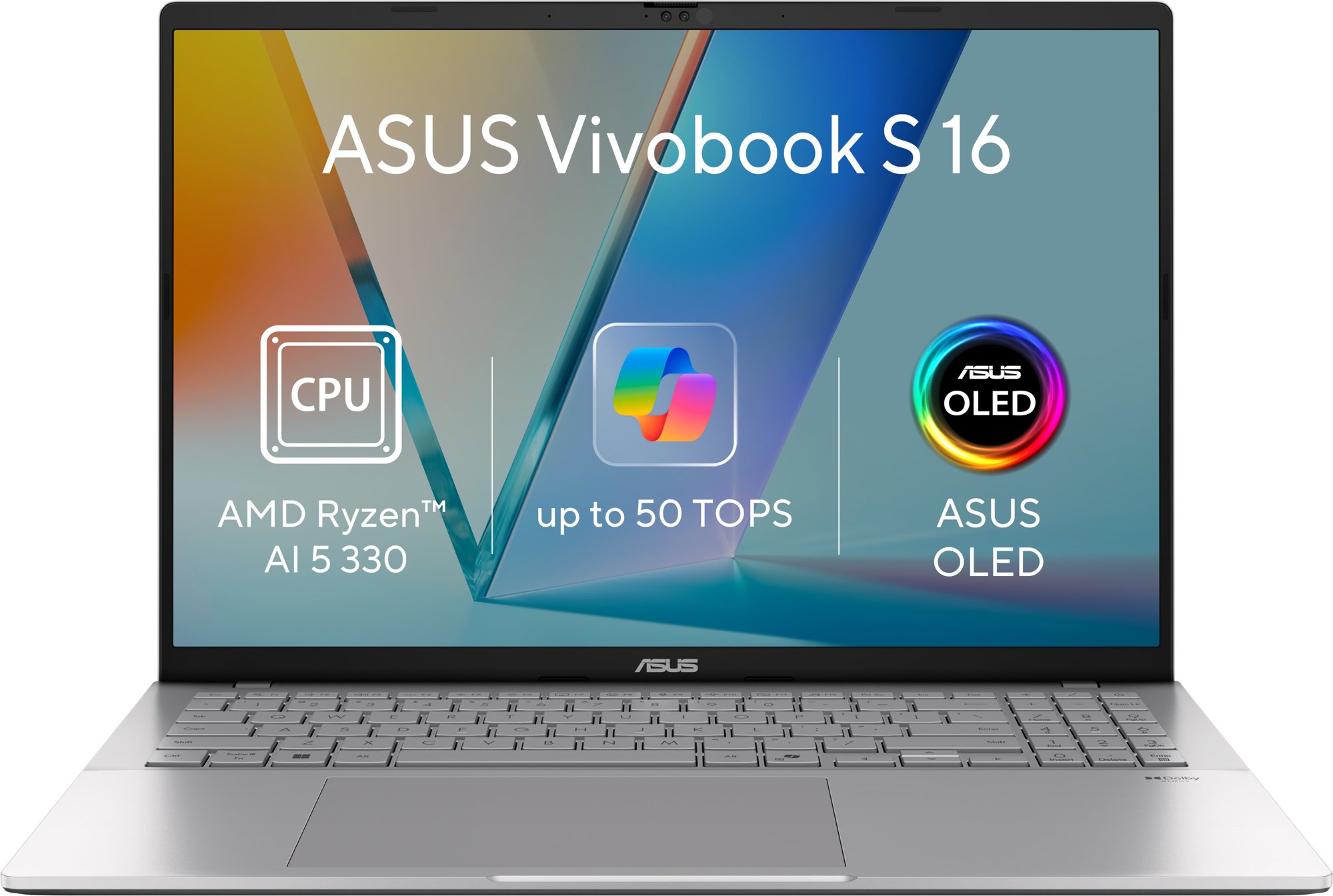 ASUS Vivobook S16 M3607KA-OLED028WZ Cool Silver (bez adaptéra)