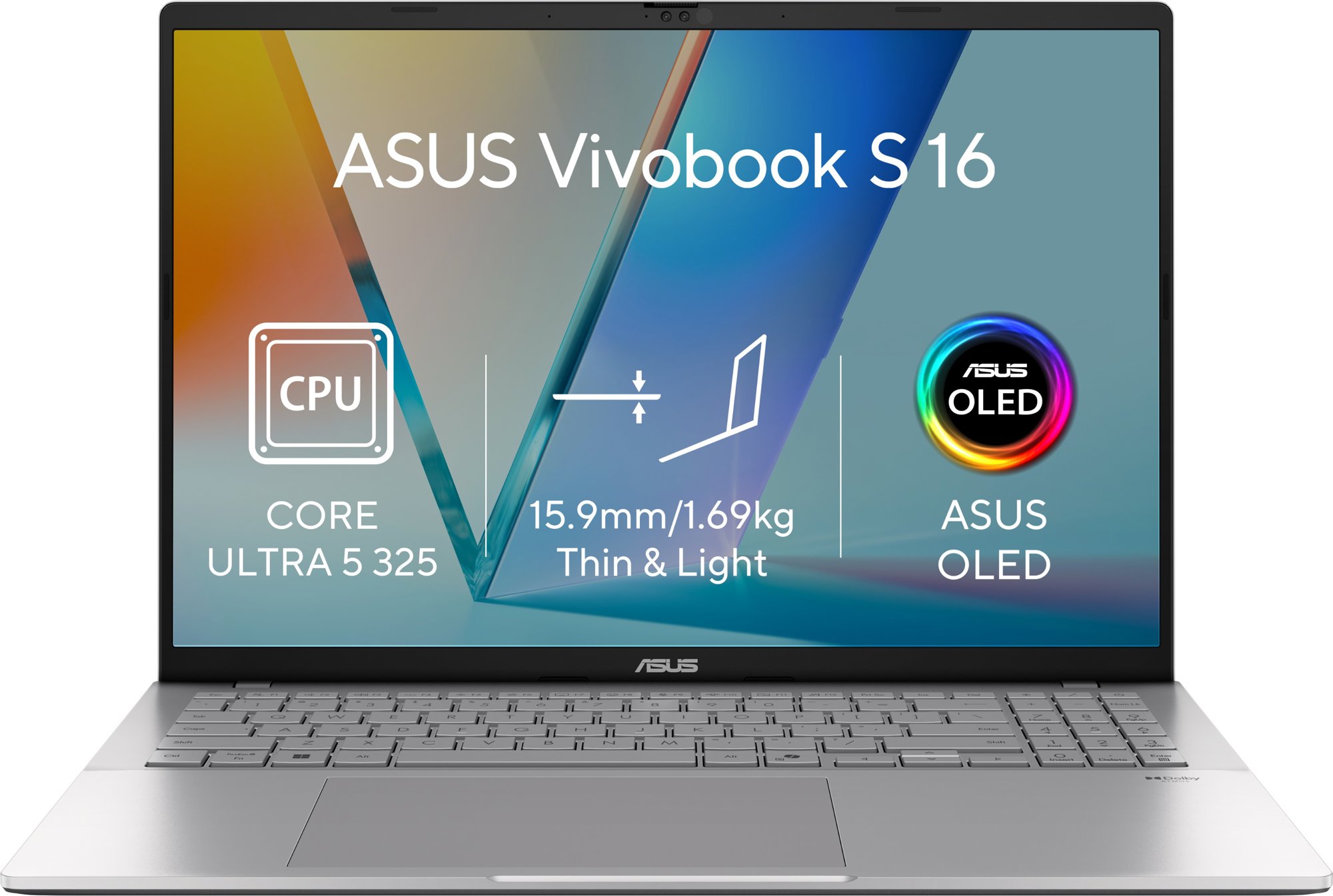 ASUS Vivobook S16 S3607AA-OLED133WZ Cool Silver (bez adaptéra)