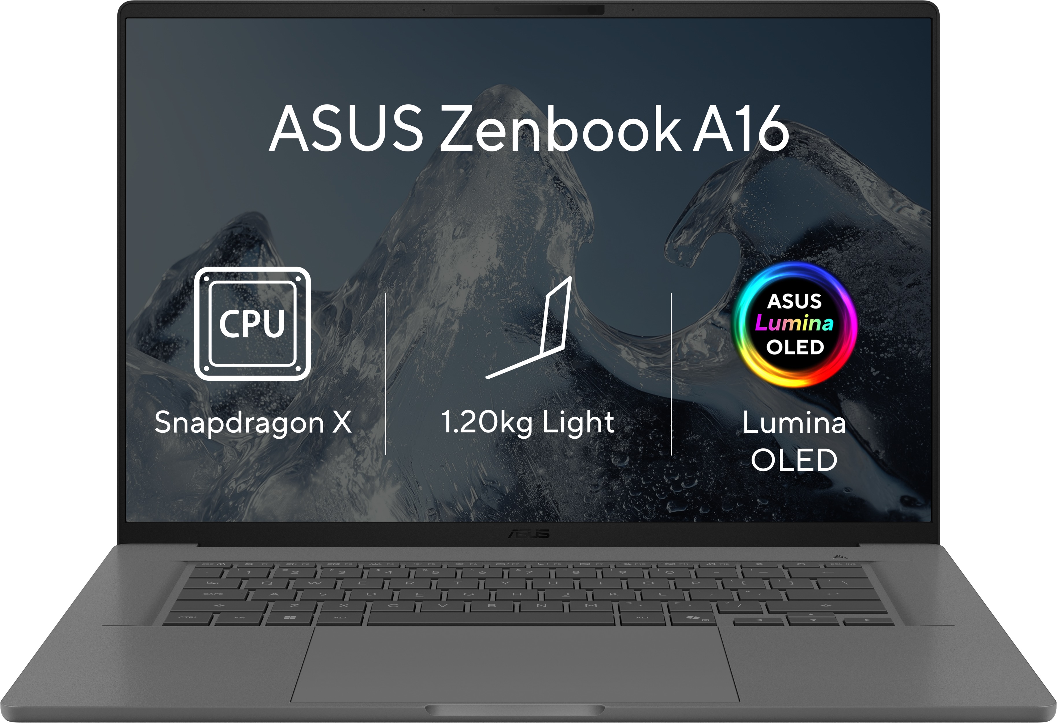 ASUS Zenbook A16 UX3607QA-OLED078WZ Iceland Gray (bez adaptéra)