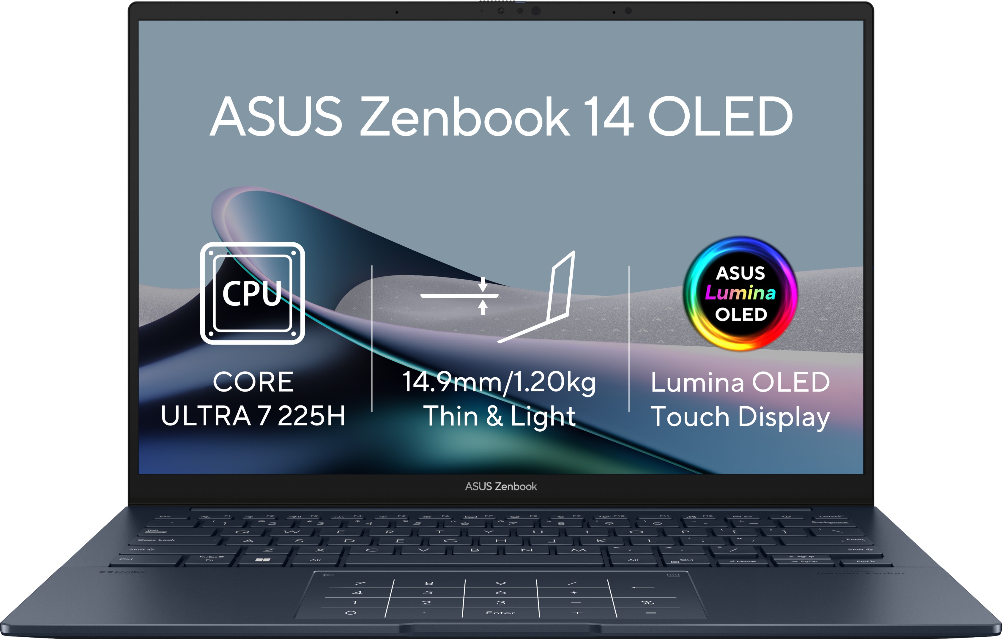 ASUS Zenbook 14 UX3405CA-OLED1678WZ Ponder Blue (bez adaptéra)